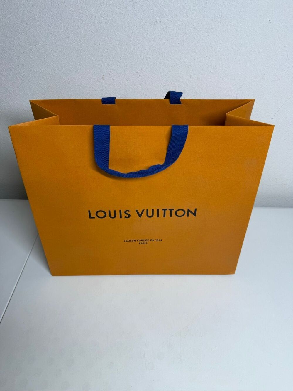 Louis Vuitton Orange Shopping Bag Luxury Designer Gift Bag 14″ X 16″